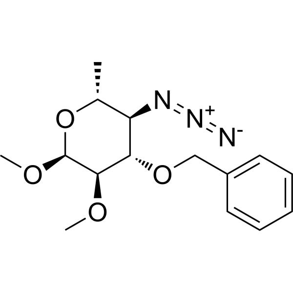 Methyl 4-azido-4,6-dideoxy-2-O-methyl-3-O-(phenylmethyl)-α-D-glucopyranoside 861819-28-5